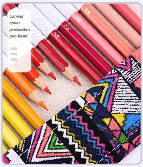 S01c6fed82abd4d75ac07818ca7e82da6s Astuccio rotolo colorato porta matite penne cosmetici 12/24/36/48/72 posti