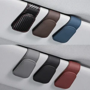 Portaocchiali Auto Universale per Aletta Parasole Clip Carte Biglietti Penna