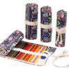 Astuccio rotolo colorato porta matite penne cosmetici 12/24/36/48/72 posti Astuccio rotolo colorato porta matite penne cosmetici 12/24/36/48/72 posti
