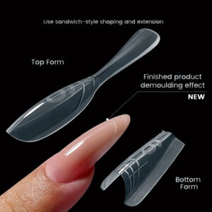 Forme Dual-Form per Unghie 240pz 15 Misure Base+Top Gel Acrilico Ricostruzione